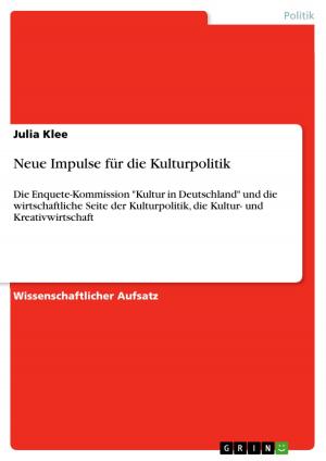 Cover of the book Neue Impulse für die Kulturpolitik by David Jugel