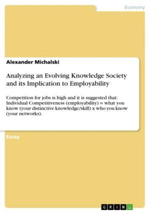 Book cover of Analyzing an Evolving Knowledge Society and its Implication to Employability