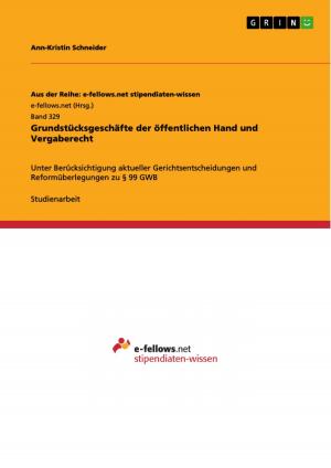 Book cover of Grundstücksgeschäfte der öffentlichen Hand und Vergaberecht