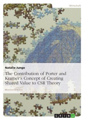 Cover of the book The Contribution of Porter and Kramer's Concept of Creating Shared Value to CSR Theory by Sean Miller