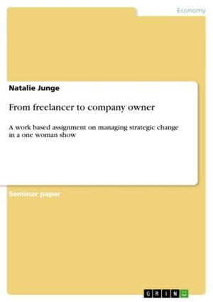 Cover of the book From freelancer to company owner by Laura Cenicola