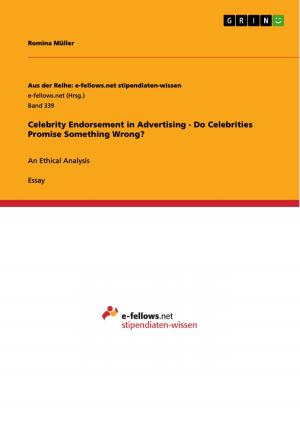 Cover of the book Celebrity Endorsement in Advertising - Do Celebrities Promise Something Wrong? by Stefanie Rustler