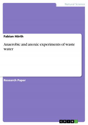 Cover of the book Anaerobic and anoxic experiments of waste water by Nico Grünewälder