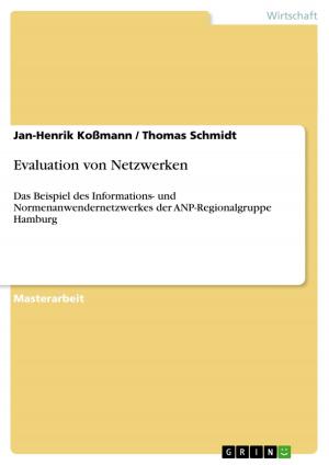 Book cover of Evaluation von Netzwerken