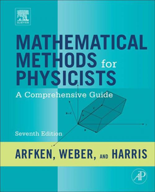 Cover of the book Mathematical Methods for Physicists by George B. Arfken, Hans J. Weber, Frank E. Harris, Elsevier Science