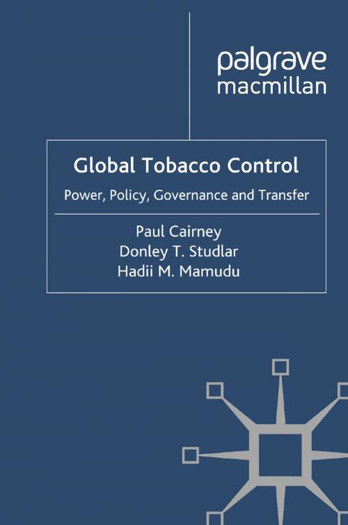Cover of the book Global Tobacco Control by P. Cairney, D. Studlar, H. Mamudu, Palgrave Macmillan UK
