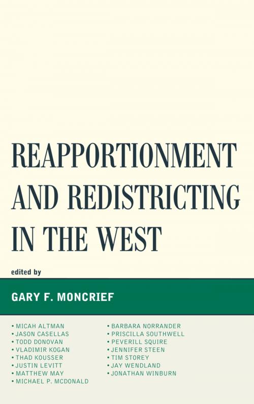 Cover of the book Reapportionment and Redistricting in the West by Gary F. Moncrief, Lexington Books