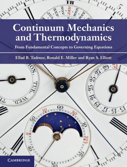 Cover of the book Continuum Mechanics and Thermodynamics by Ellad B. Tadmor, Ronald E. Miller, Ryan S. Elliott, Cambridge University Press