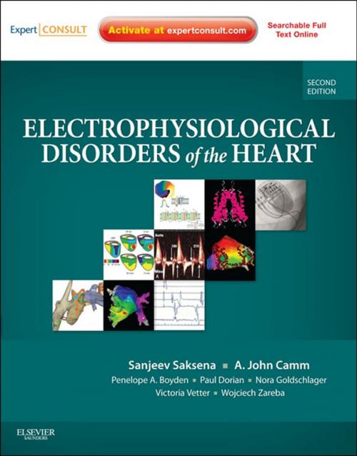 Cover of the book Electrophysiological Disorders of the Heart E-Book by Sanjeev Saksena, MBBS, MD, FACC, FESC, FHRS, FAHA, A. John Camm, MD, FRCP, FESC, FACC, FAHA, FHRS, Elsevier Health Sciences