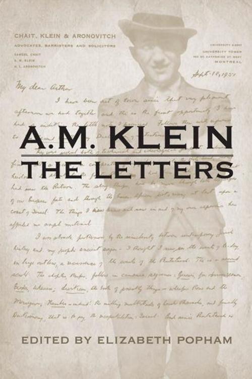 Cover of the book A.M. Klein The Letters by A.M. Klein, University of Toronto Press, Scholarly Publishing Division
