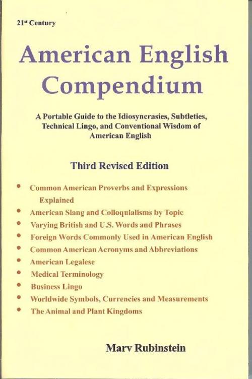 Cover of the book American English Compendium by Marv Rubinstein, Taylor Trade Publishing