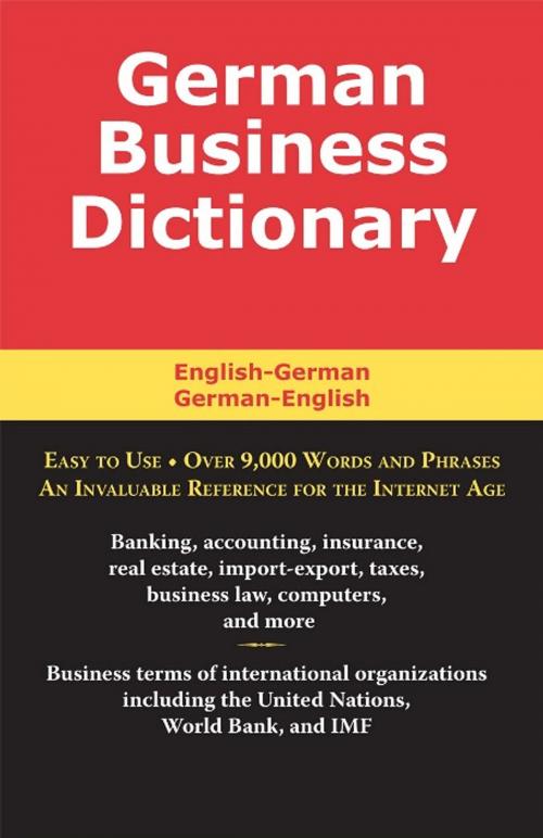 Cover of the book German Business Dictionary by Morry Sofer, Taylor Trade Publishing