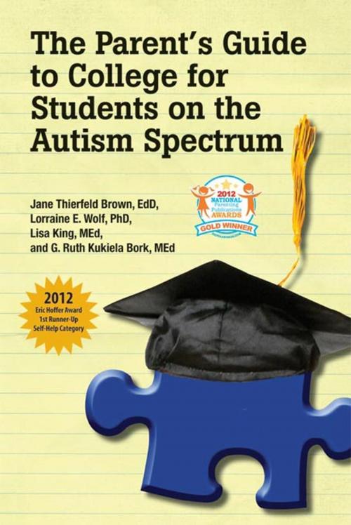 Cover of the book The Parent’s Guide to College for Students on the Autism Spectrum by Jane Thierfeld Brown EdD, Lorraine E. Wolf PhD, Lisa King MEd, Ruth Kukiela Bork MEd, AAPC Publishing