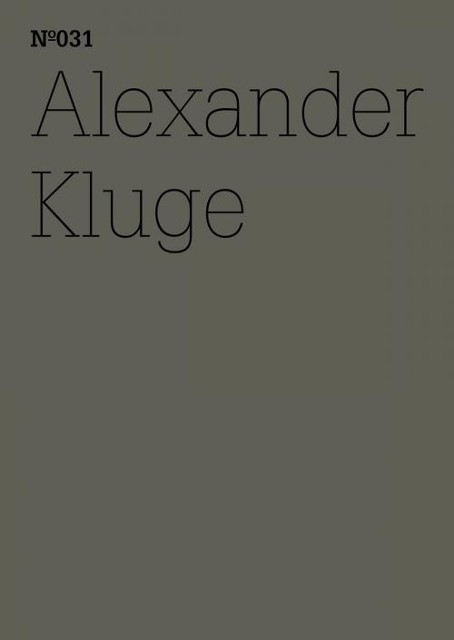 Cover of the book Alexander Kluge by Alexander Kluge, Hatje Cantz Verlag
