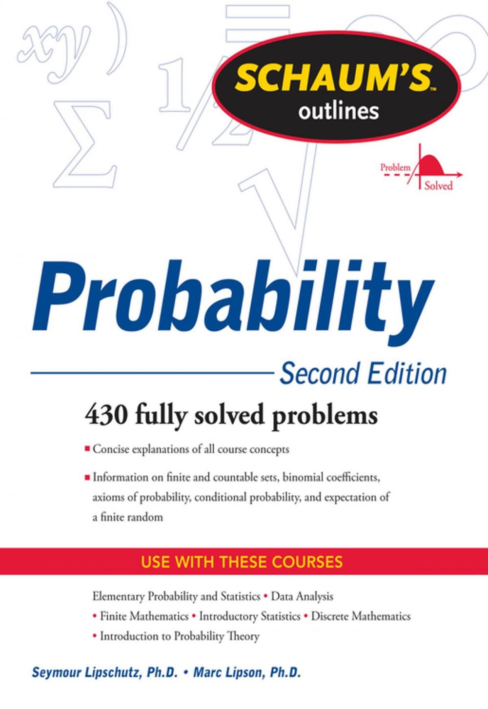 Big bigCover of Schaum's Outline of Probability, Second Edition