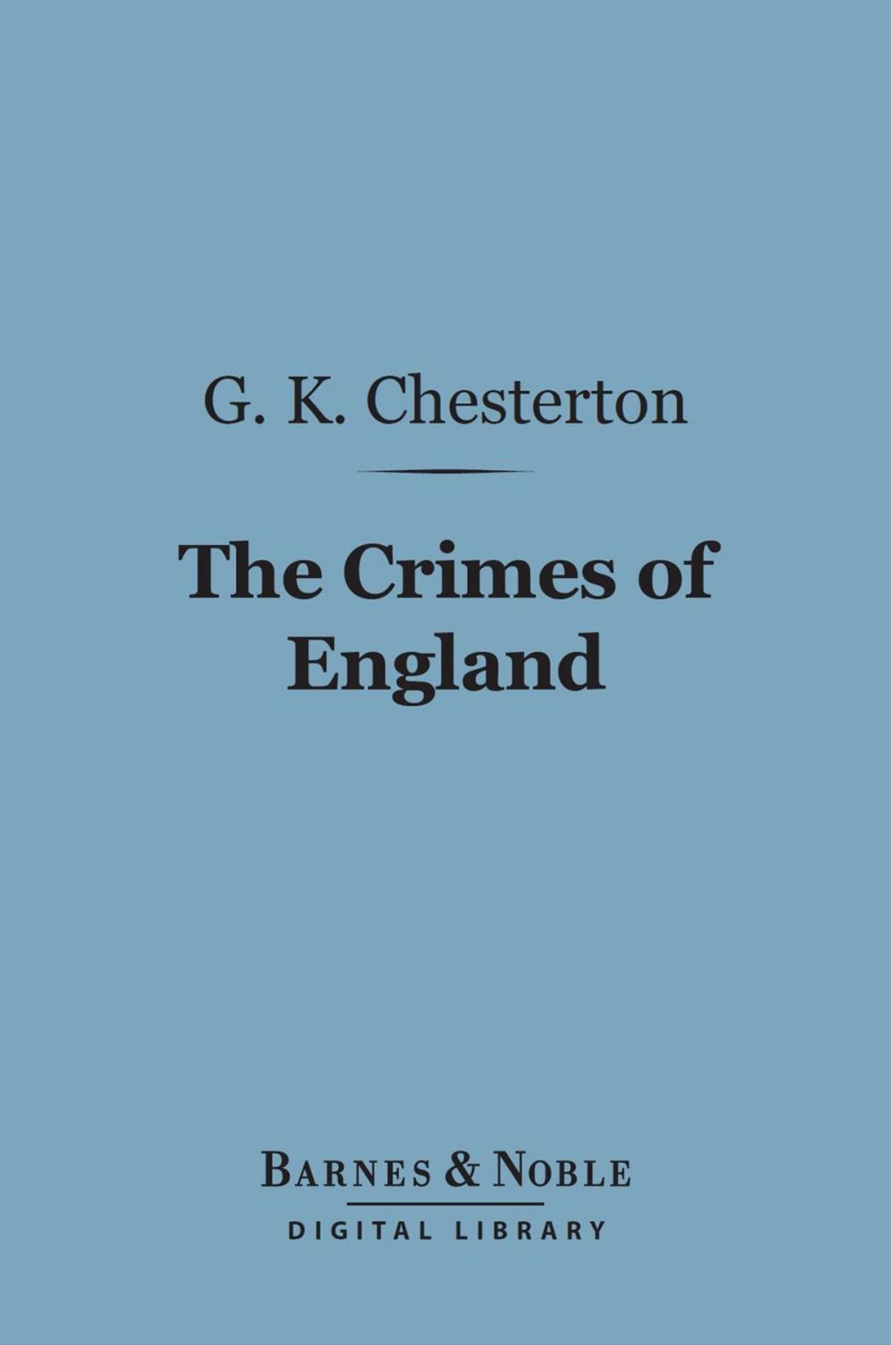 Big bigCover of The Crimes of England (Barnes & Noble Digital Library)