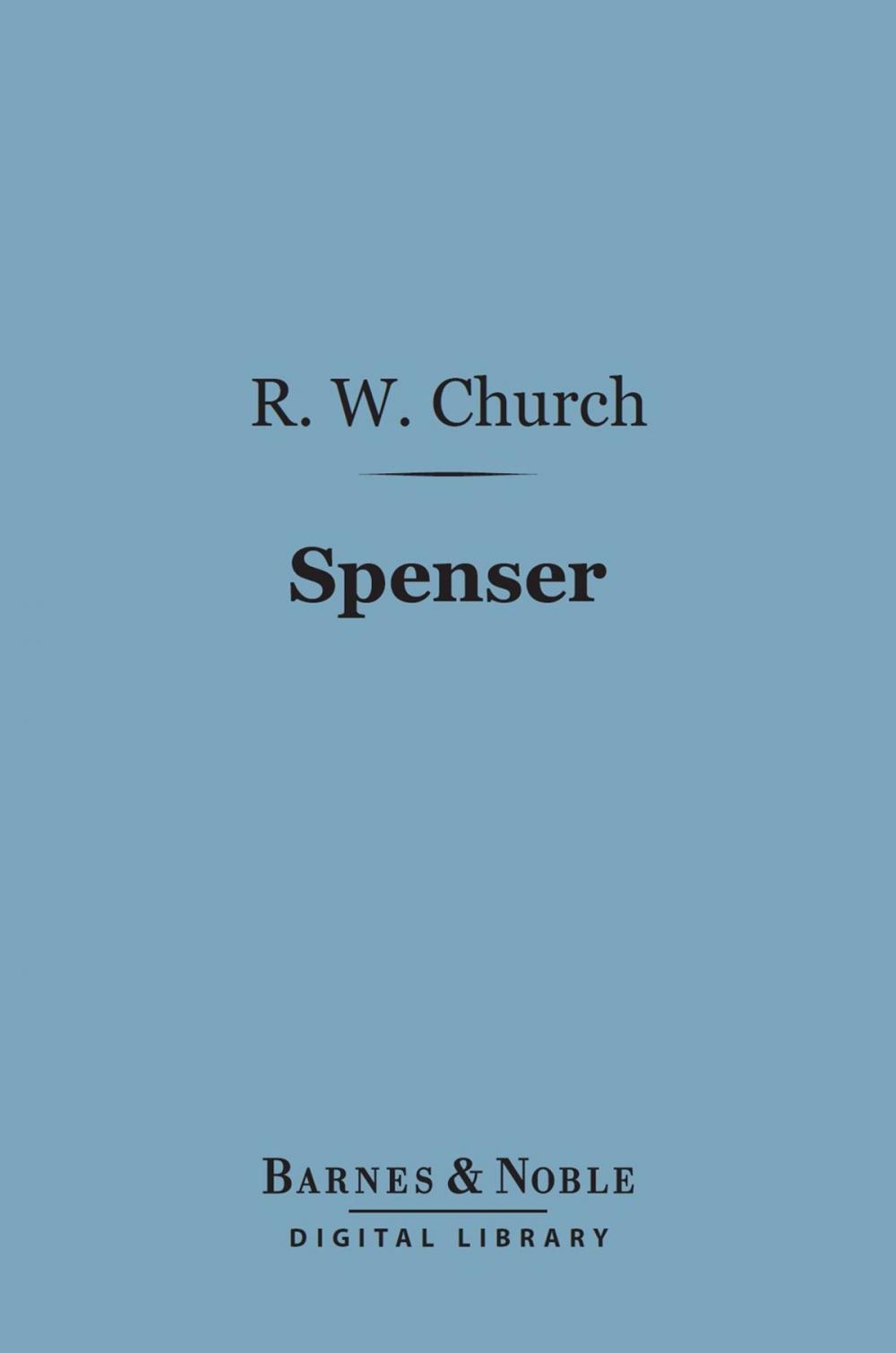 Big bigCover of Spenser (Barnes & Noble Digital Library)