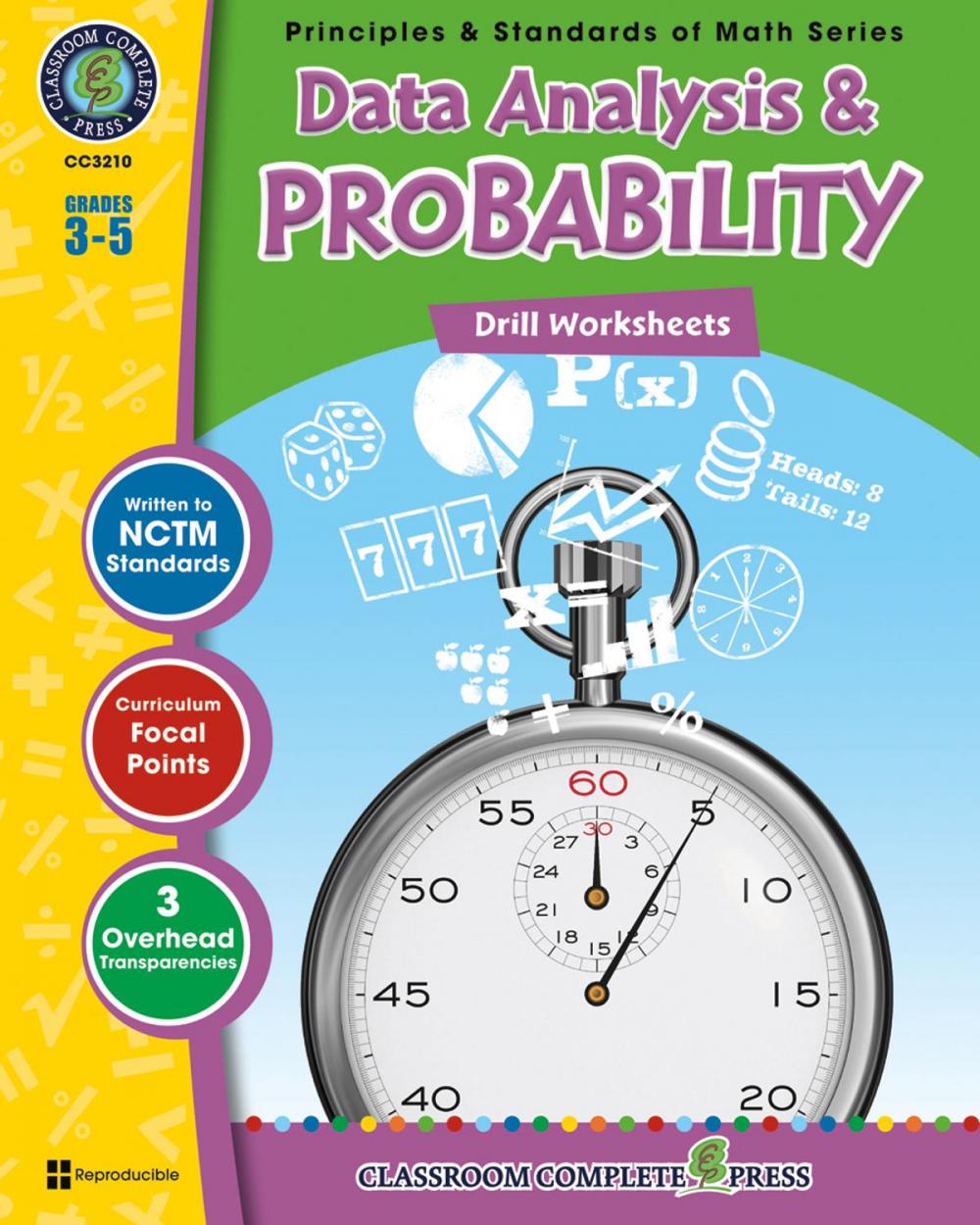 Big bigCover of Data Analysis & Probability - Drill Sheets Gr. 3-5