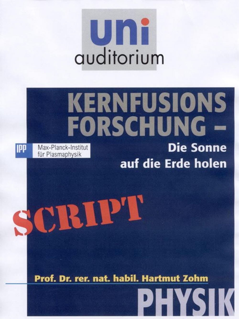 Big bigCover of Kernfusions-Forschung