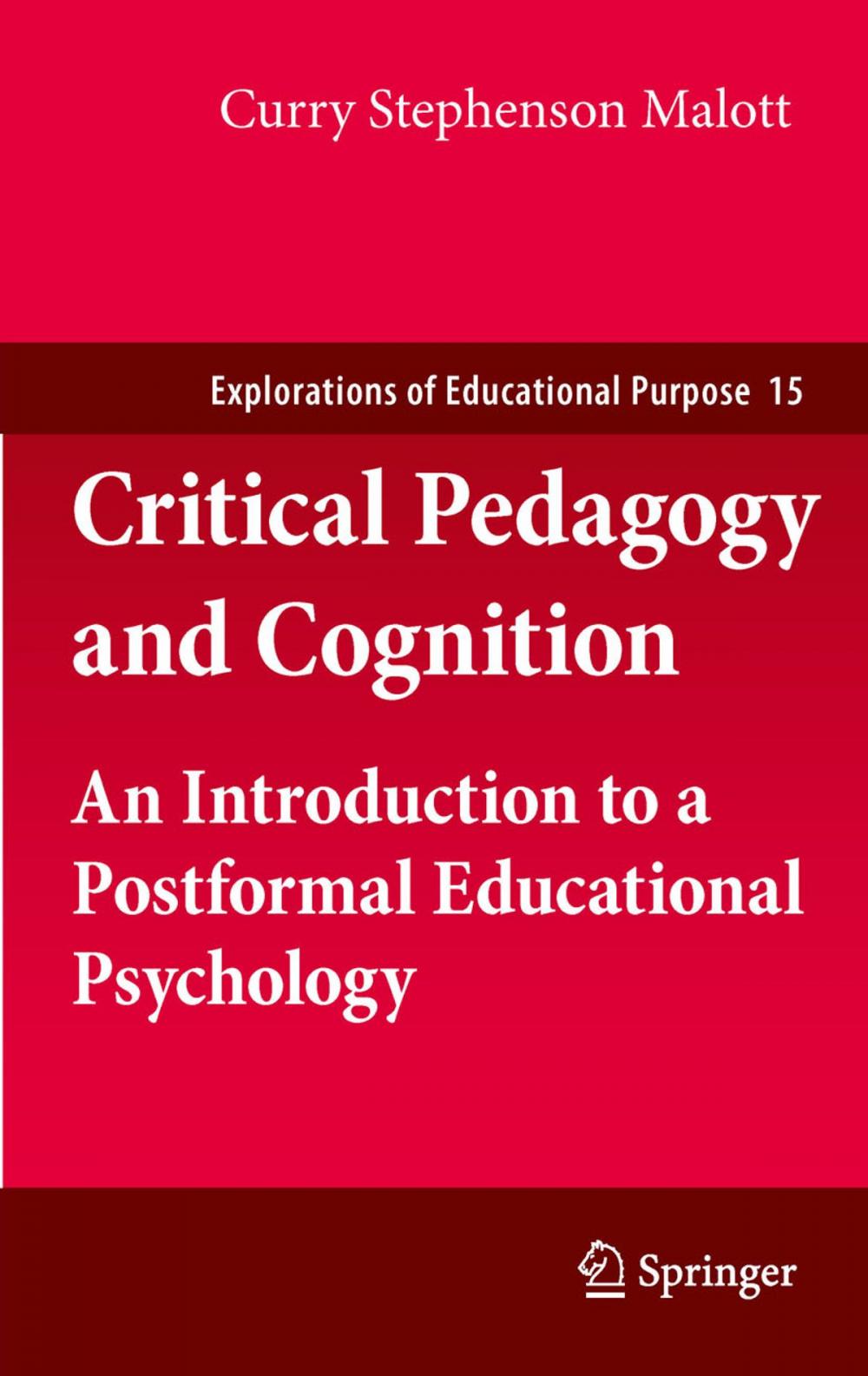 Big bigCover of Critical Pedagogy and Cognition