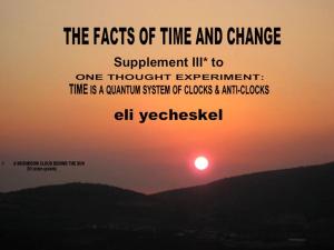 Cover of SUPPLEMENT III: The Facts of Time and Change