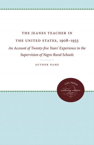 Cover of the book The Jeanes Teacher in the United States, 1908-1933 by Anna Shenton