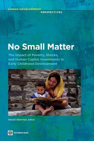 Cover of the book No Small Matter: The Impact of Poverty Shocks and Human Capital Investments in Early Childhood Development by Yusuf Shahid; Saich Anthony