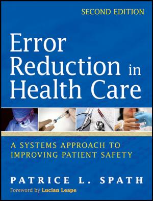 Cover of the book Error Reduction in Health Care by Maria Glaucia Teixeira, Joel L. Zatz