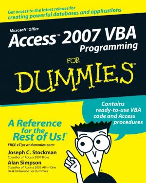 Cover of the book Access 2007 VBA Programming For Dummies by Troy McMillan