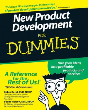 Cover of the book New Product Development For Dummies by Michael Griga, Arthur Johann Kosiol, Raymund Krauleidis