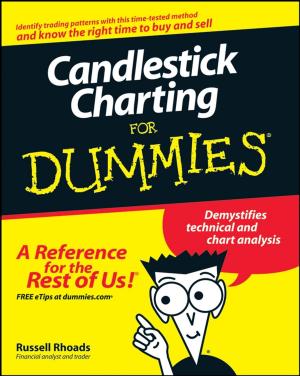 Cover of the book Candlestick Charting For Dummies by John Morgan, Martin Brenig-Jones