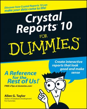 Cover of the book Crystal Reports 10 For Dummies by Michael Villmow, Denis Gäbel
