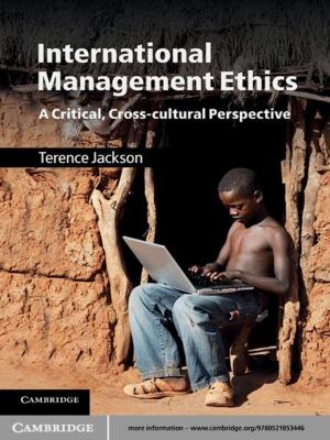 Cover of the book International Management Ethics by Dr Elizabeth Leane