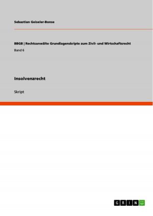 Cover of the book Insolvenzrecht by Kathrin Rühling