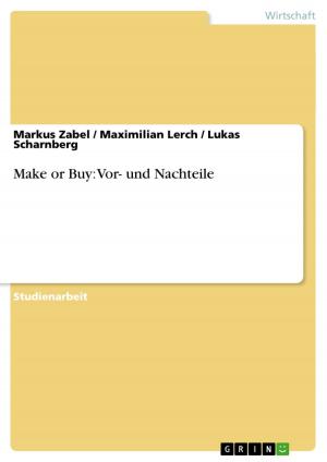 Book cover of Make or Buy: Vor- und Nachteile