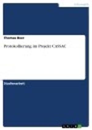 Cover of the book Protokollierung im Projekt CASSAC by Thomas Bäcker
