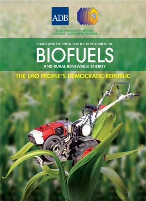 Cover of the book Status and Potential for the Development of Biofuels and Rural Renewable Energy by Asian Development Bank
