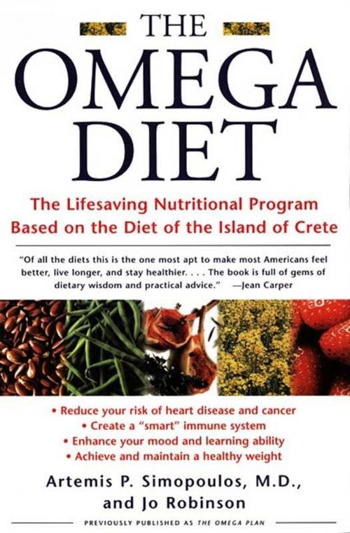 Cover of the book The Omega Diet by Artemis P. Simopoulos, Jo Robinson, HarperCollins e-books
