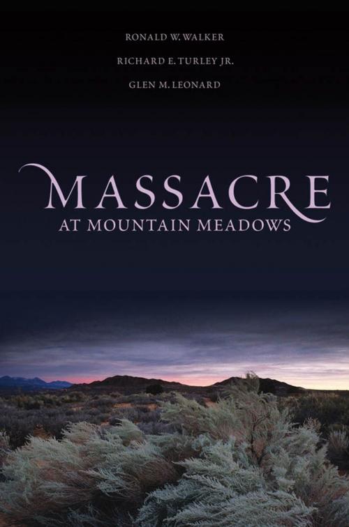 Cover of the book Massacre at Mountain Meadows by Ronald W. Walker, Richard E. Turley, Glen M. Leonard, Oxford University Press