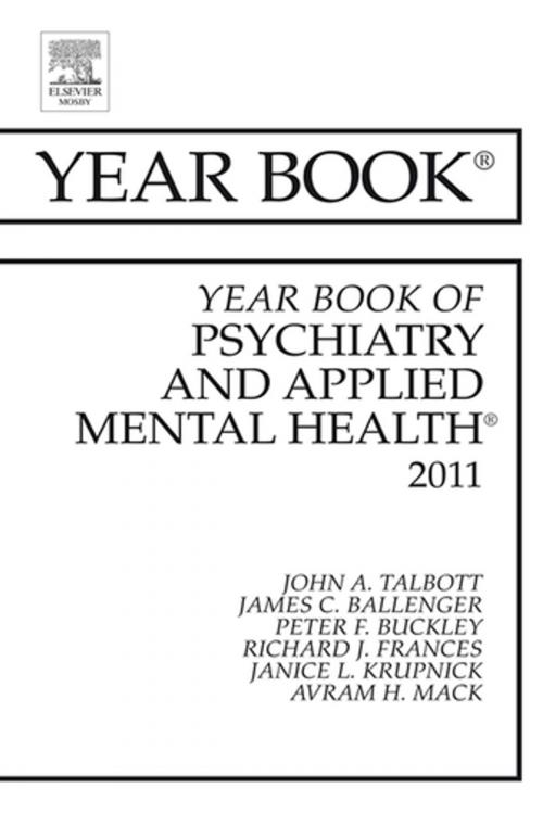 Cover of the book Year Book of Psychiatry and Applied Mental Health 2011 - Ebook by John Talbot, MD, FRCPath, Elsevier Health Sciences