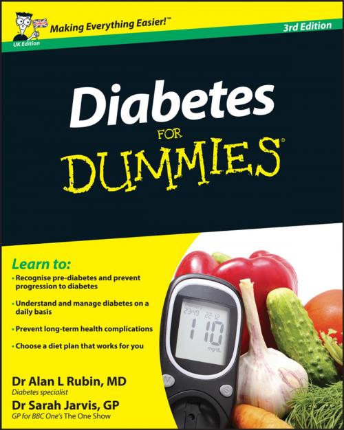 Cover of the book Diabetes For Dummies by Alan L. Rubin, Sarah Jarvis, Wiley