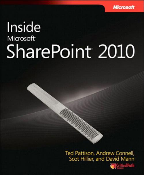 Cover of the book Inside Microsoft SharePoint 2010 by Ted Pattison, Andrew Connell, Pearson Education