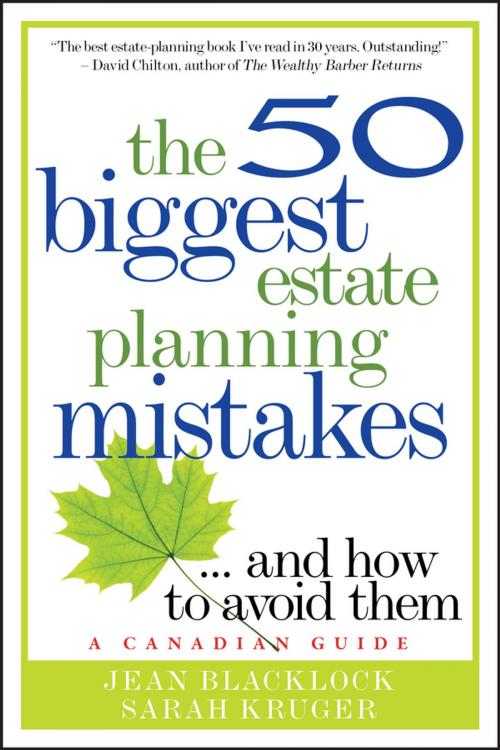 Cover of the book The 50 Biggest Estate Planning Mistakes...and How to Avoid Them by Jean Blacklock, Sarah Kruger, Wiley