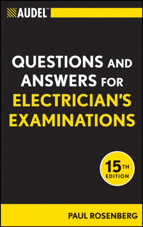 Cover of the book Audel Questions and Answers for Electrician's Examinations by Paul Rosenberg, Wiley