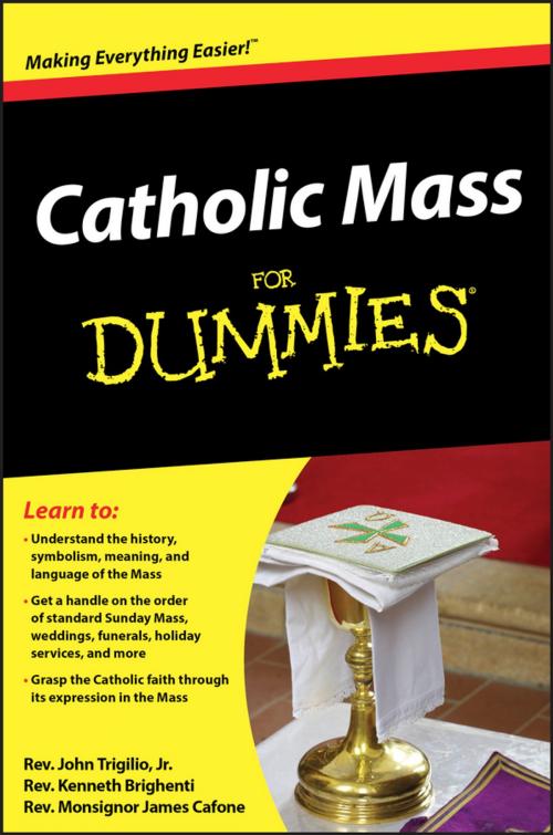 Cover of the book Catholic Mass For Dummies by Rev. John Trigilio Jr., Rev. Kenneth Brighenti, Rev. Monsignor James Cafone, Wiley