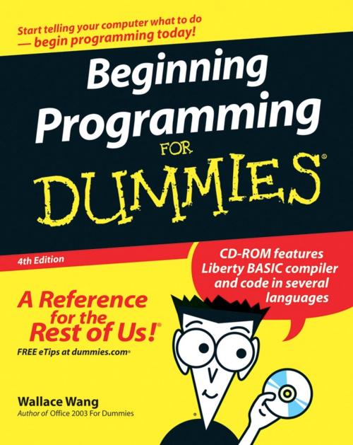 Cover of the book Beginning Programming For Dummies by Wallace Wang, Wiley