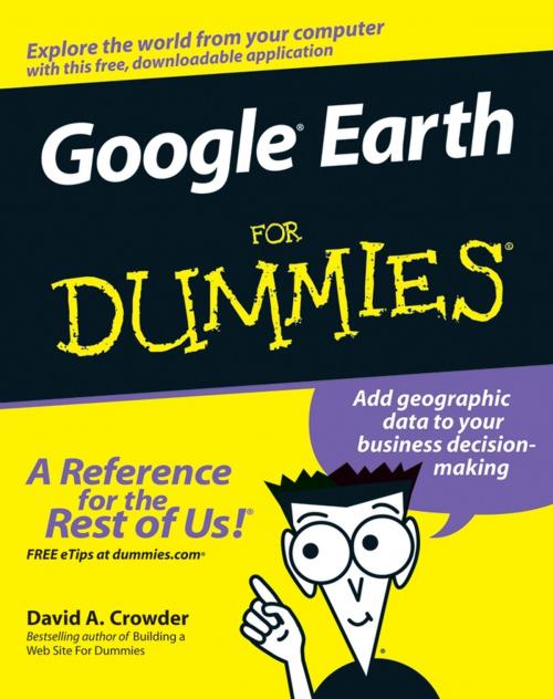 Cover of the book Google Earth For Dummies by David A. Crowder, Wiley