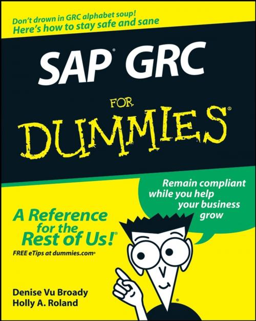 Cover of the book SAP GRC For Dummies by Denise Vu Broady, Holly A. Roland, Wiley