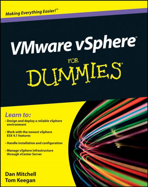 Cover of the book VMware vSphere For Dummies by Daniel Mitchell, Tom Keegan, Wiley