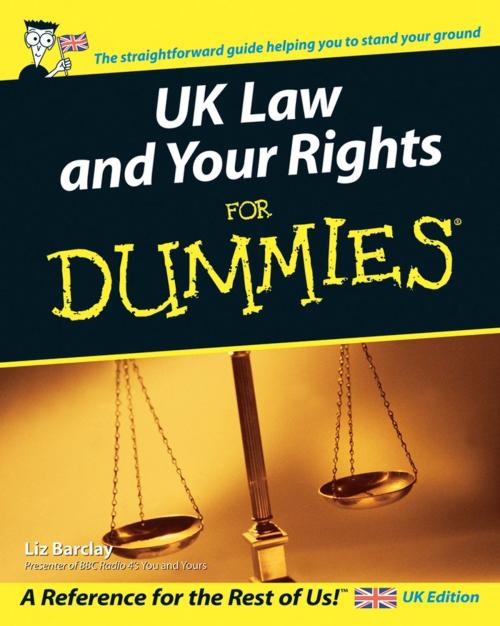 Cover of the book UK Law and Your Rights For Dummies by Liz Barclay, Wiley